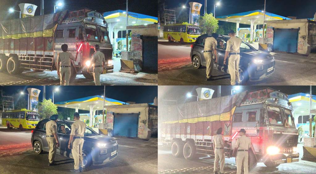Santoshgarh Police Crack Down on Tipper Drivers Multiple Vehicles Penalized